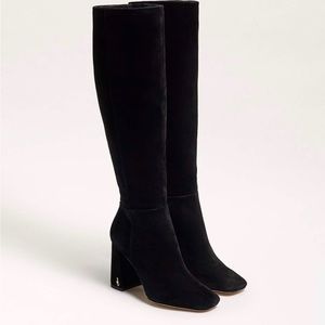 Sam Edelman Clarem Tall Boot Black Suede